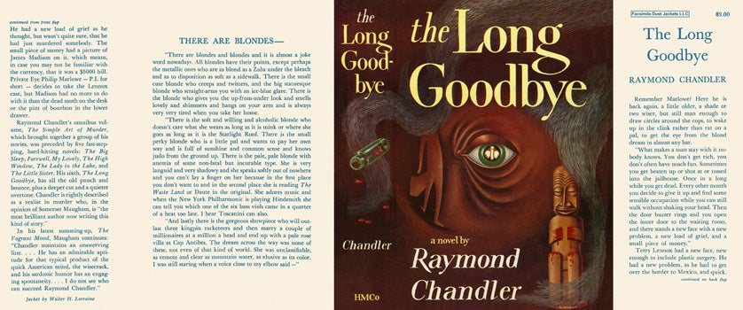 Item #11729 Long Goodbye, The. Raymond Chandler.