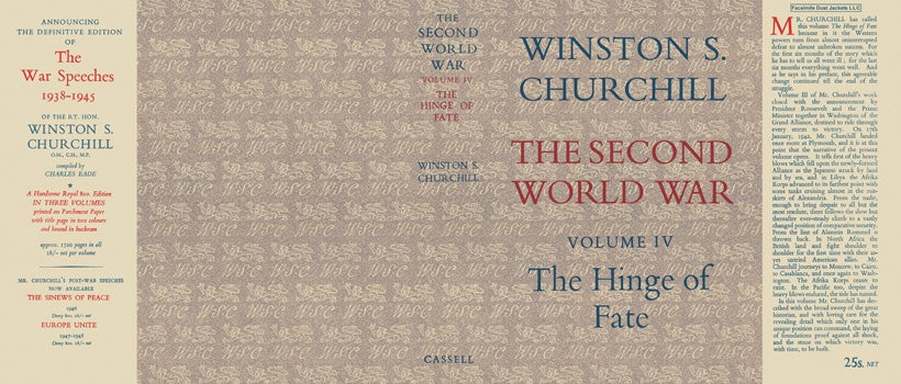 Item #11791 Second World War, Volume IV, The Hinge of Fate, The. Winston S. Churchill