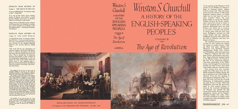 Item #11795 History of the English-Speaking Peoples, Volume III, The Age of Revolution, A....