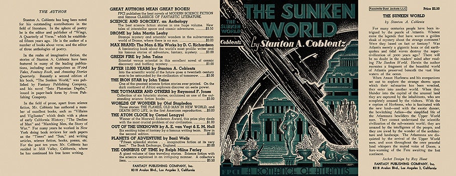 Item #11834 Sunken World, The. Stanton A. Coblentz.