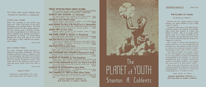 Item #11838 Planet of Youth, The. Stanton A. Coblentz.