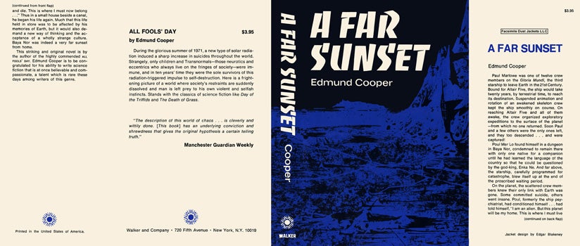 Far Sunset A. by Edmund Cooper on Facsimile Dust Jackets LLC