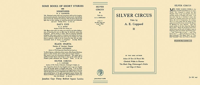 Item #11934 Silver Circus. A. E. Coppard.