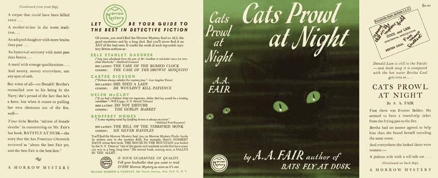 Item #1201 Cats Prowl at Night. A. A. Fair
