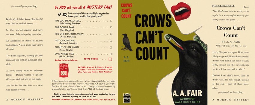 Item #1202 Crows Can't Count. A. A. Fair.