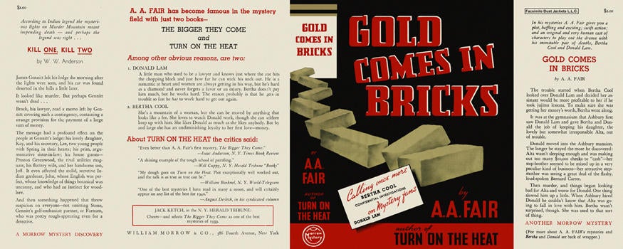 Item #1205 Gold Comes in Bricks. A. A. Fair