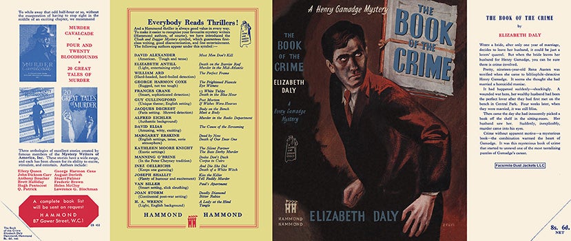 Item #12052 Book of the Crime, The. Elizabeth Daly