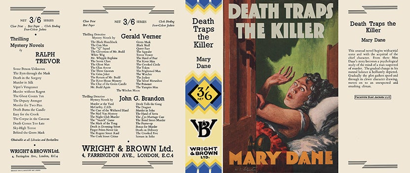 Item #12057 Death Traps the Killer. Mary Dane