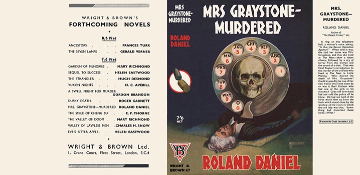 Item #12061 Mrs. Graystone - Murdered. Roland Daniel.