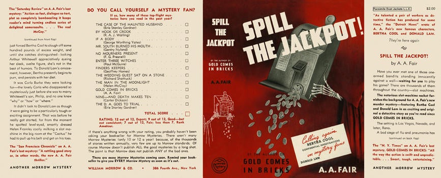 Item #1207 Spill the Jackpot. A. A. Fair
