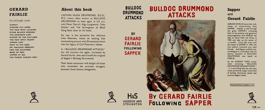 Item #1210 Bulldog Drummond Attacks. Gerard Fairlie.