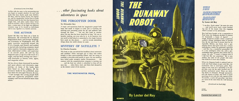 Item #12135 Runaway Robot, The. Lester Del Rey