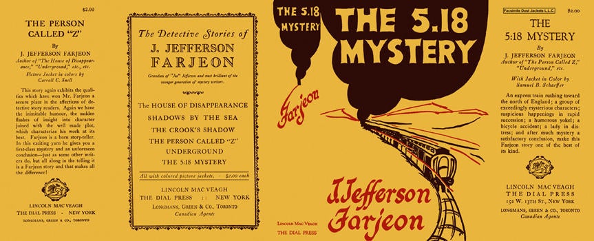 Item #1214 5:18 Mystery, The. J. Jefferson Farjeon