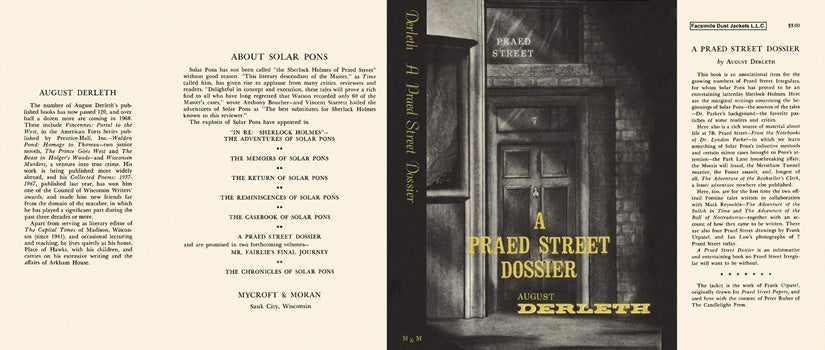 Item #12159 Praed Street Dossier, A. August Derleth