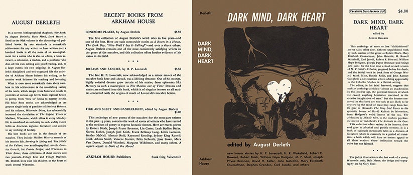 Item #12170 Dark Mind, Dark Heart. August Derleth, Anthology
