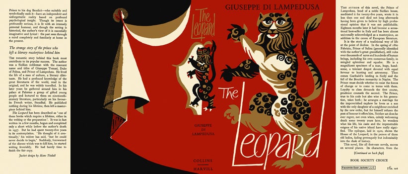 Item #12180 Leopard, The. Giuseppe Di Lampedusa.