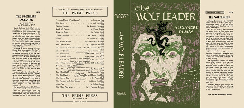 Item #12251 Wolf Leader, The. Alexandre Dumas.