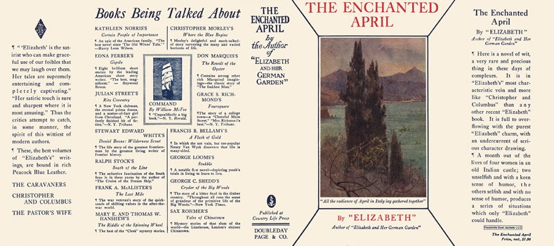 Item #12287 Enchanted April, The. Elizabeth.