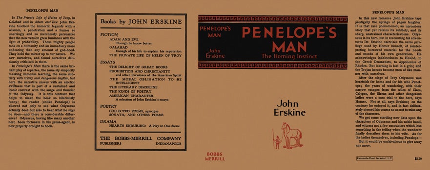 Item #12301 Penelope's Man. John Erskine.