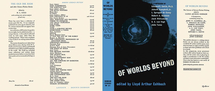 Item #12314 Of Worlds Beyond. Lloyd Arthur Eshbach, Anthology.