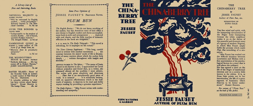 Item #12388 Chinaberry Tree, The. Jessie Fauset.