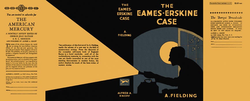 Item #1239 Eames-Erskine Case, The. A. Fielding