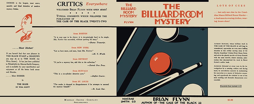 Item #12456 Billiard-Room Mystery, The. Brian Flynn