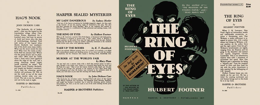 Item #12473 Ring of Eyes, The. Hulbert Footner.