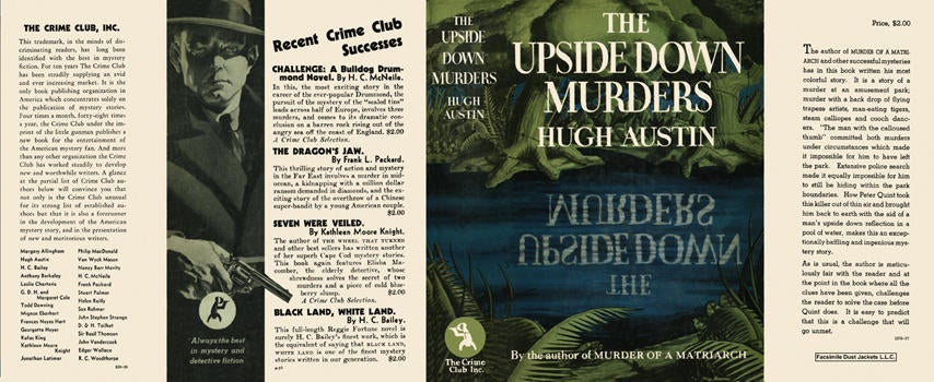 Item #125 Upside Down Murders, The. Hugh Austin