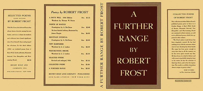Item #12549 Further Range, A. Robert Frost