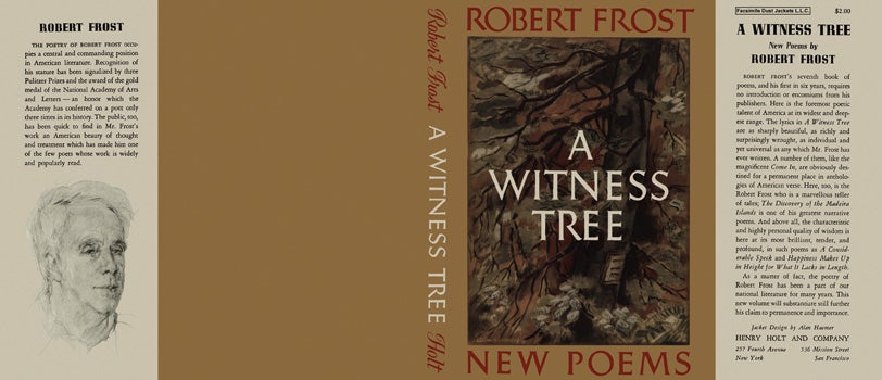 Item #12550 Witness Tree, A. Robert Frost.