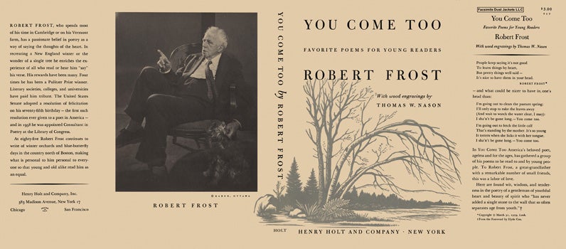 Item #12555 You Come Too. Robert Frost.