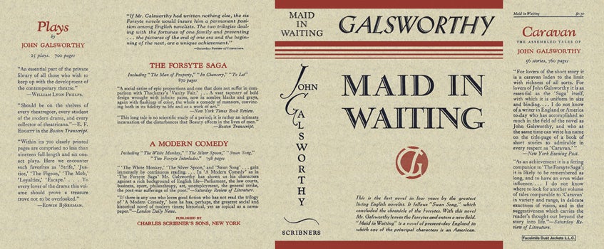 Item #12590 Maid in Waiting. John Galsworthy