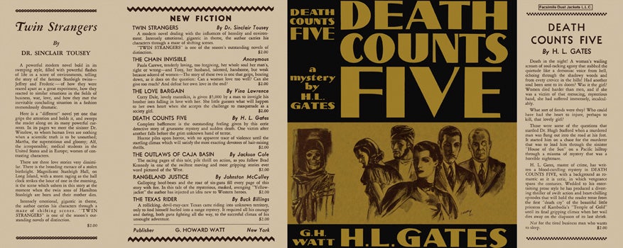 Item #12652 Death Counts Five. H. L. Gates