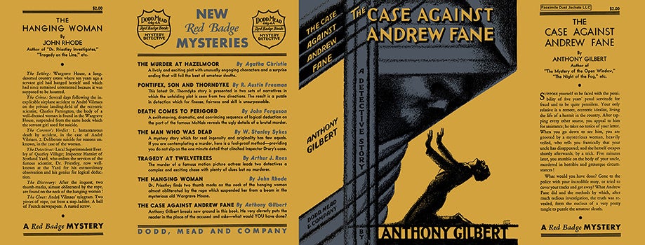Item #12699 Case Against Andrew Fane, The. Anthony Gilbert.