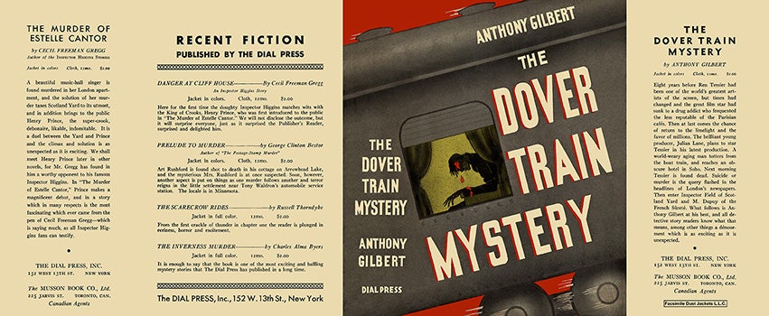 Item #12700 Dover Train Mystery, The. Anthony Gilbert.