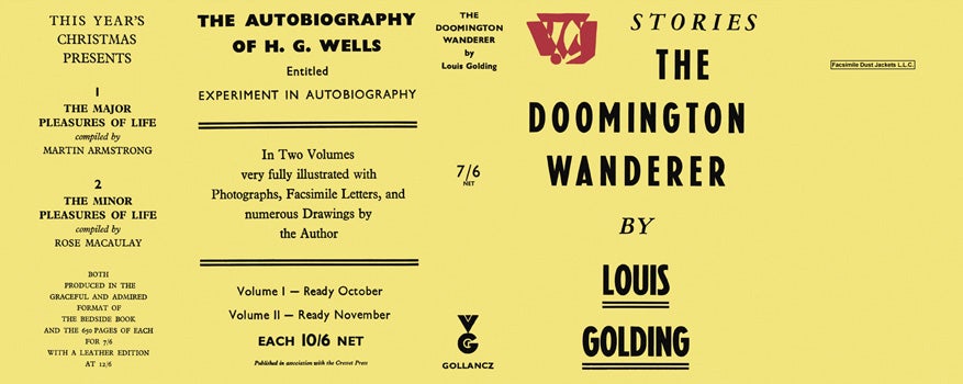 Item #12730 Doomington Wanderer, The. Louis Golding.