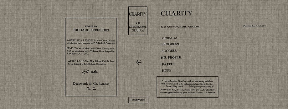 Item #12797 Charity. R. B. Cunninghame Graham.