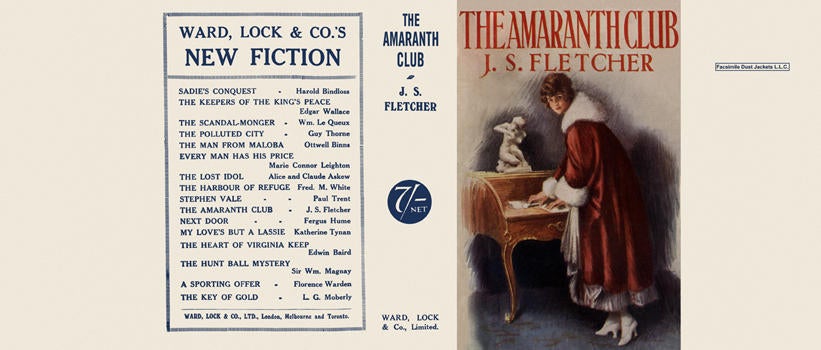 Item #1282 Amaranth Club, The. J. S. Fletcher.