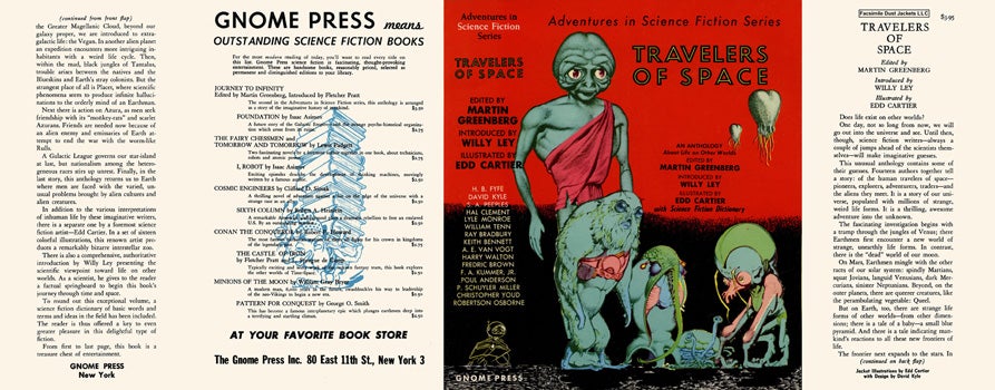 Item #12851 Travelers of Space. Martin Greenberg, Anthology
