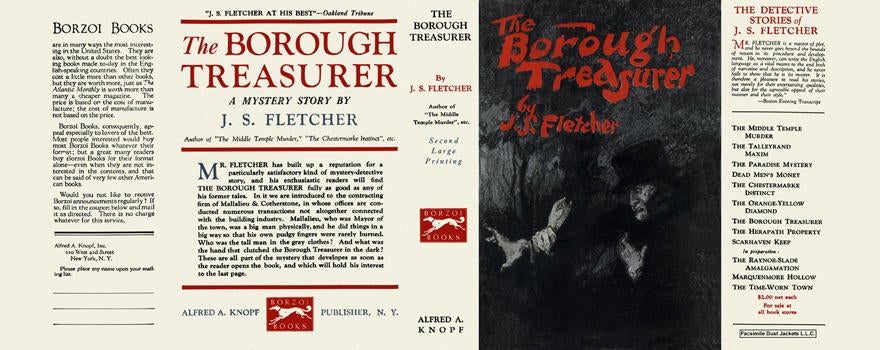 Item #1288 Borough Treasurer, The. J. S. Fletcher