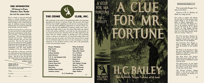Item #129 Clue for Mr. Fortune, A. H. C. Bailey