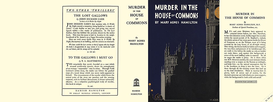 Item #12947 Murder in the House of Commons. Mary Agnes Hamilton.