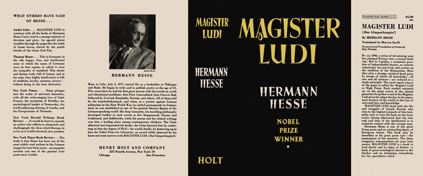 Item #13071 Magister Ludi. Hermann Hesse