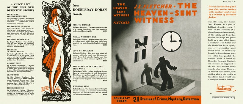 Item #1311 Heaven-Sent Witness, The. J. S. Fletcher.