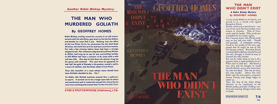 Item #13138 Man Who Didn't Exist, The. Geoffrey Homes.