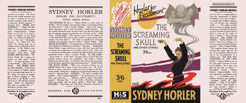 Item #13150 Screaming Skull and Other Stories, The. Sydney Horler.