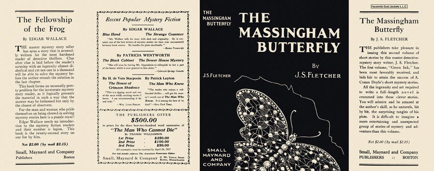 Item #1317 Massingham Butterfly, The. J. S. Fletcher.