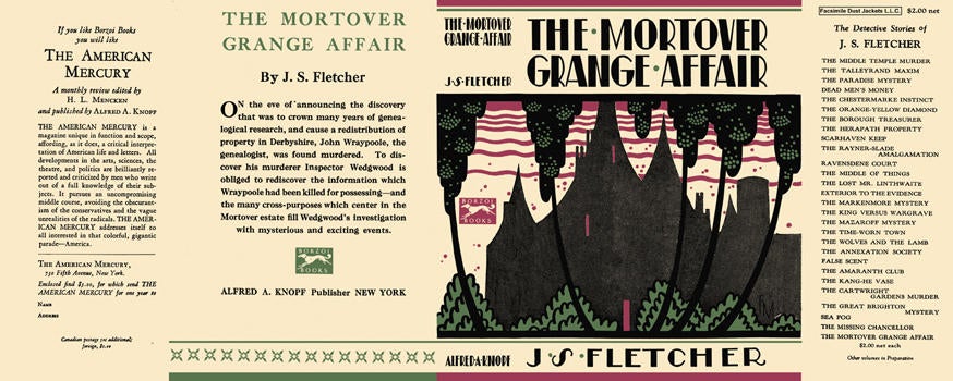 Item #1320 Mortover Grange Affair, The. J. S. Fletcher.