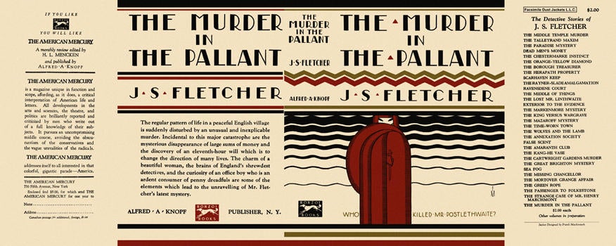 Item #1324 Murder in the Pallant, The. J. S. Fletcher